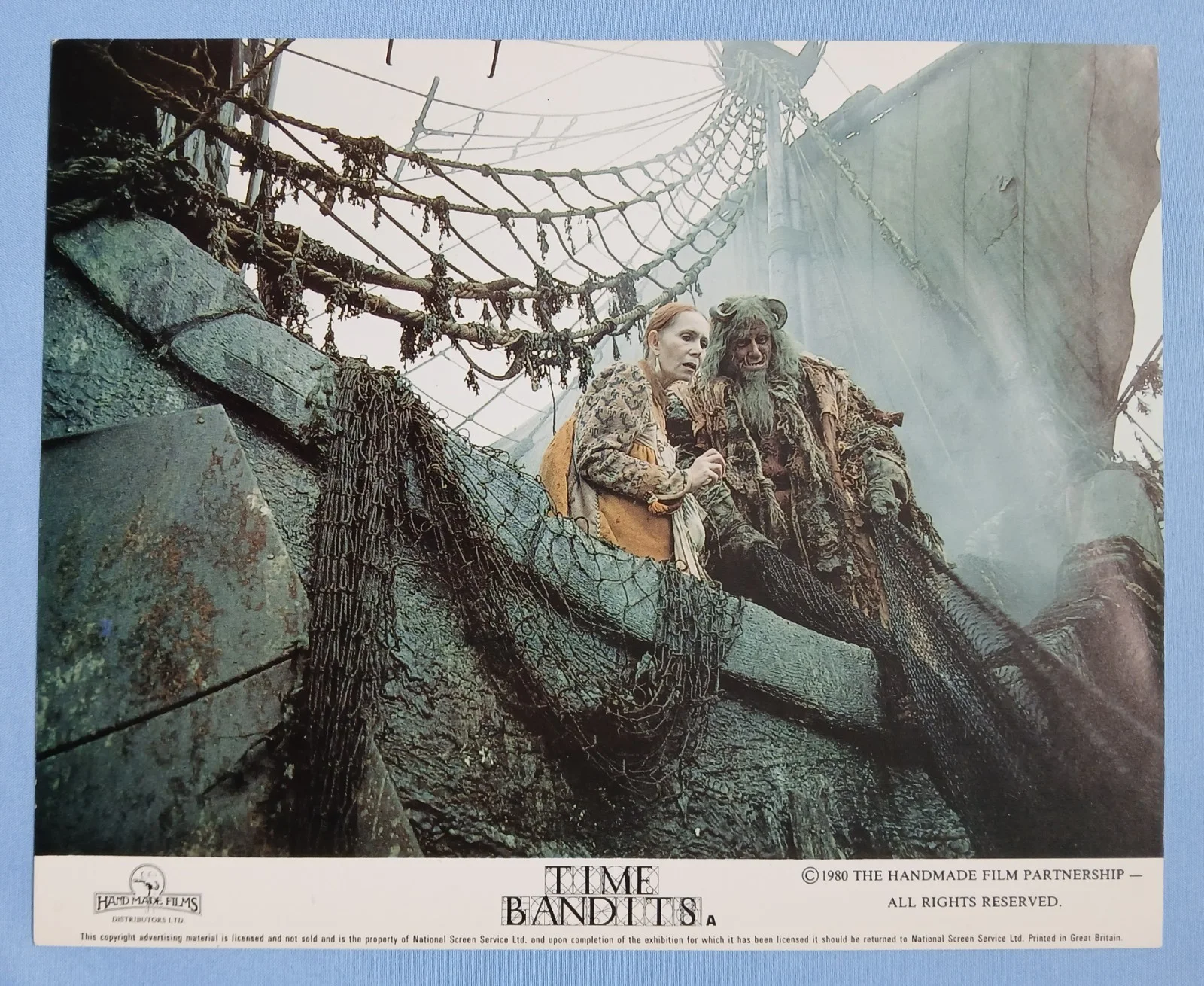 TIME BANDITS (1981) rare set 8 original UK front of house cards - Terry Gilliam, изображение 2