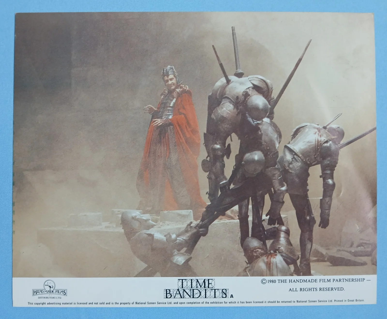 TIME BANDITS (1981) rare set 8 original UK front of house cards - Terry Gilliam, изображение 4