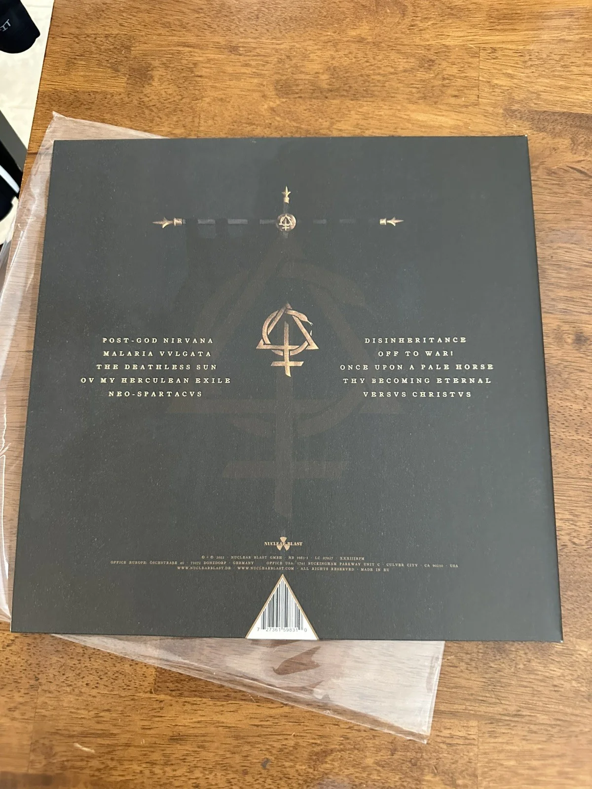 Behemoth Autographed Opvs Contra Natvram Vinyl LP (Signed By 3), image 4