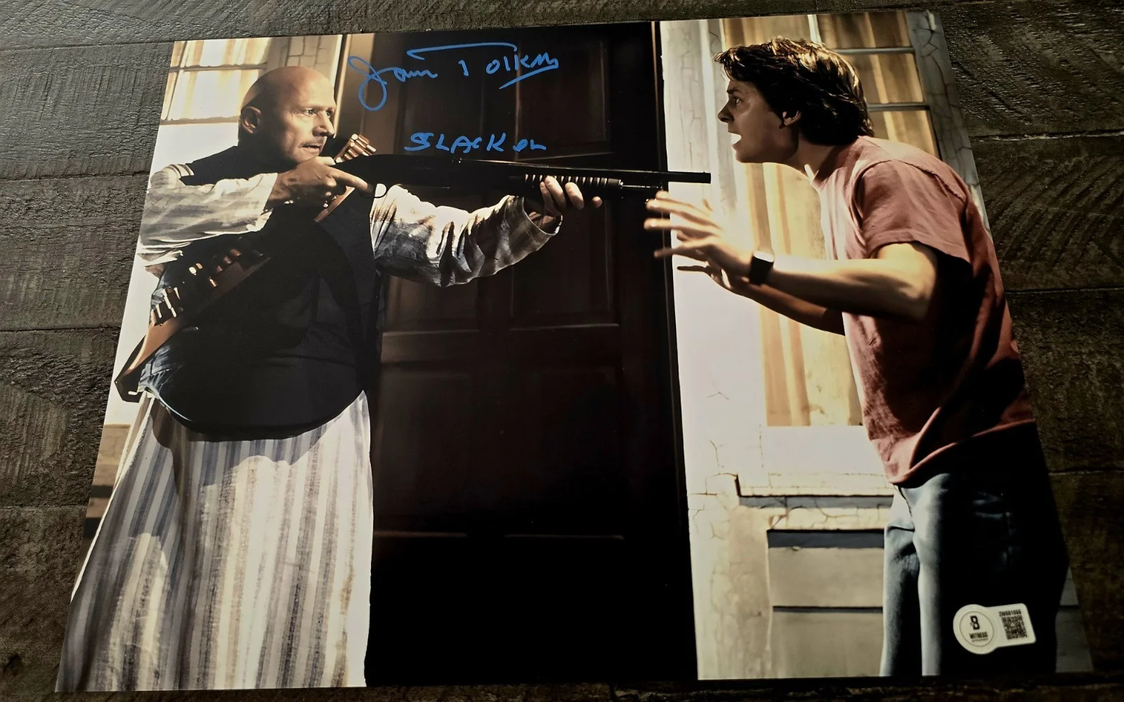 James Tolkan — James Tolkan Signed 11x14 Back To The Future 2 Beckett Witnessed