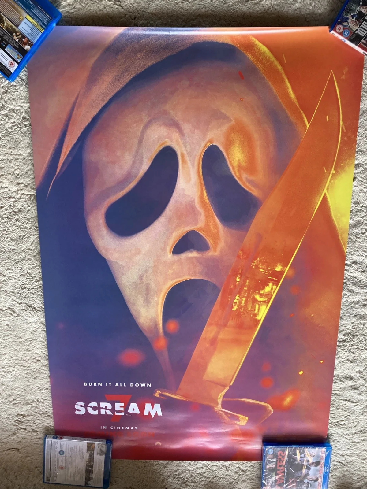 Scream 7 - V1 & V2 Original Cinema UK One Sheet Posters, изображение 2