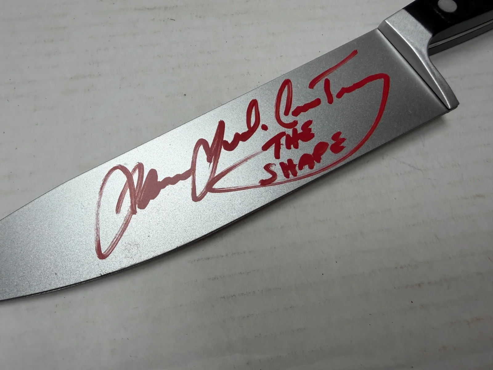 James Jude Courtney, Nick Castle — Nick Castle James Jude Courtney Autographed Prop Knife The Shape Halloween, изображение 4