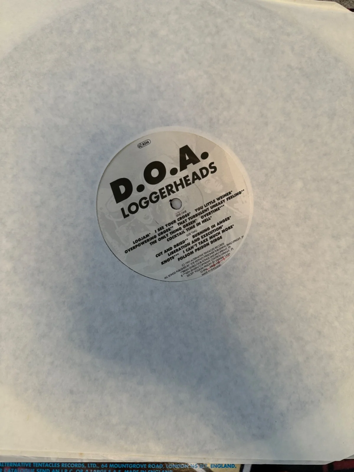 D.O.A. : fully signed Loggerheads autographed Lp vinyl ( rare DOA ), image 4