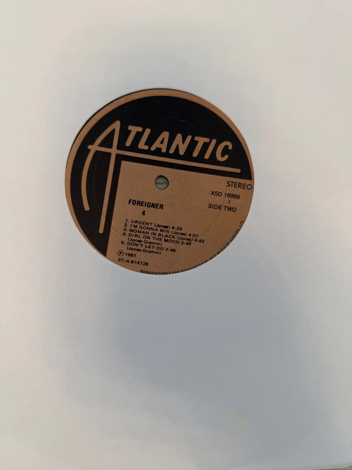 Foreigner : fully signed 4 autographed Lp vinyl LOA JSA, image 4
