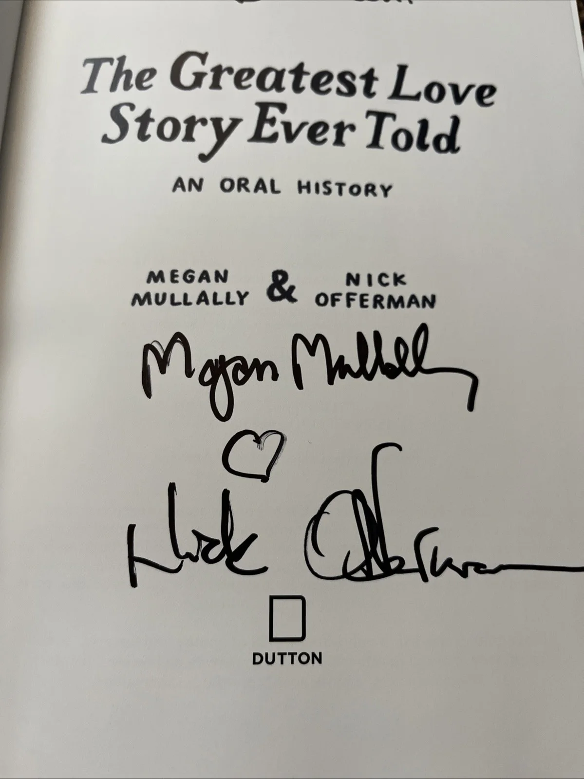 Nick Offerman — Nick Offerman & Megan Mullally *SIGNED* Greatest Love Story Book - Parks & Rec, image 3