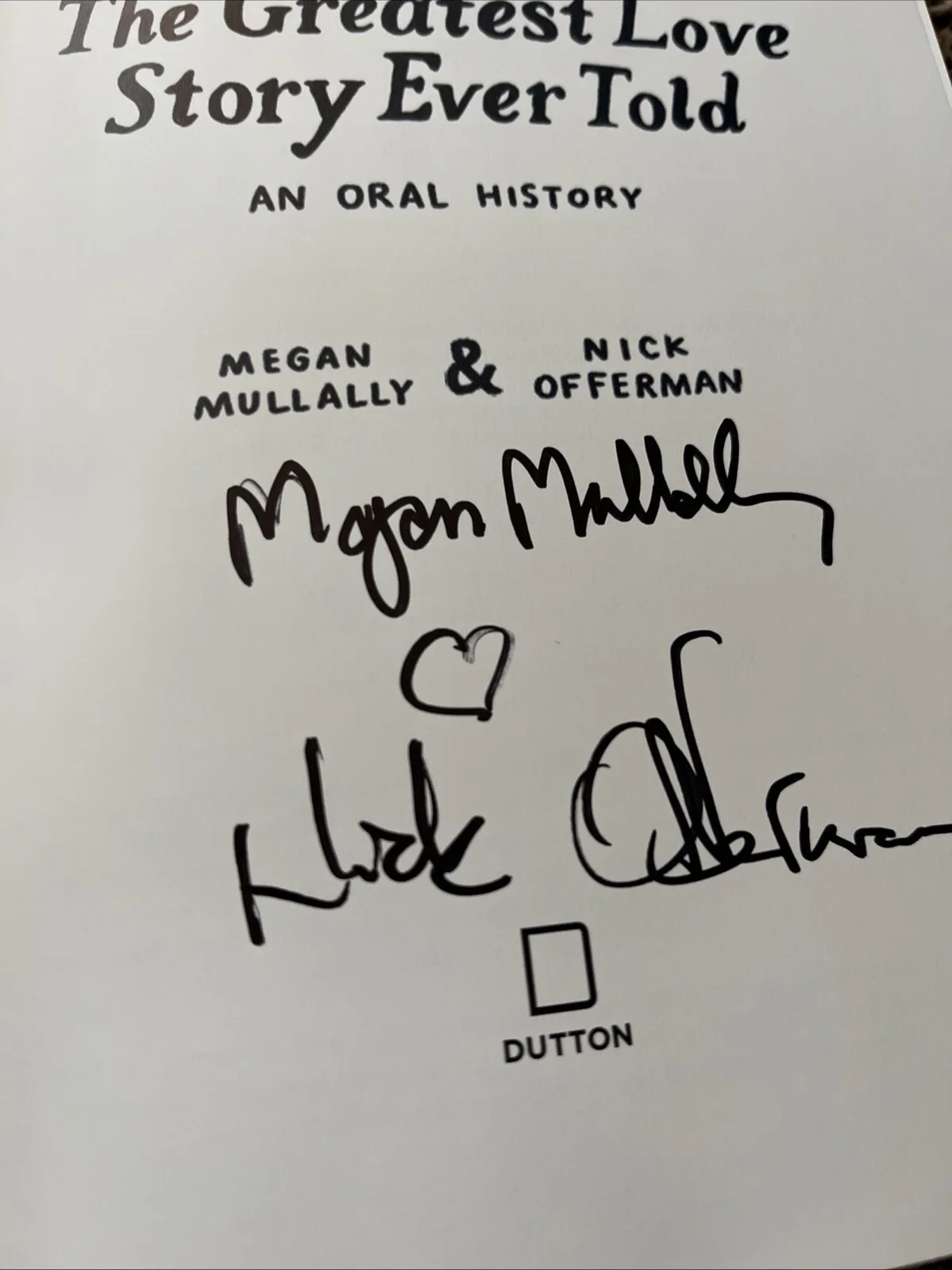 Nick Offerman — Nick Offerman & Megan Mullally *SIGNED* Greatest Love Story Book - Parks & Rec, image 4