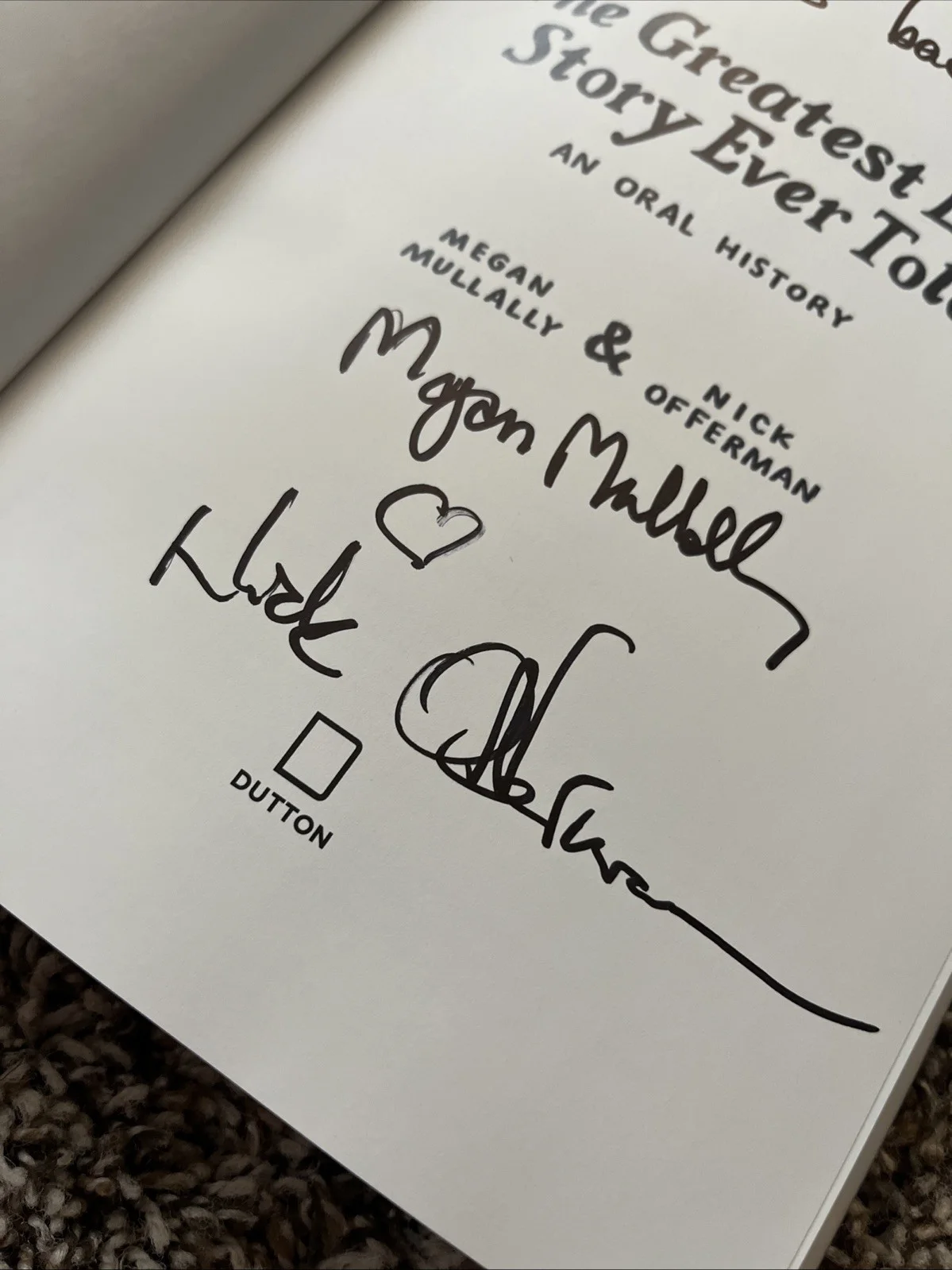 Nick Offerman — Nick Offerman & Megan Mullally *SIGNED* Greatest Love Story Book - Parks & Rec, image 5