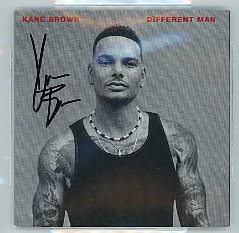 Kane Brown — Kane Brown Signed Different Man CD Cover Beckett BAS Slabbed Country Music COA, image 2