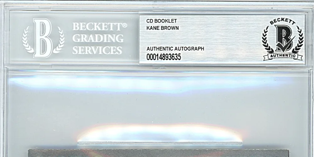 Kane Brown — Kane Brown Signed Different Man CD Cover Beckett BAS Slabbed Country Music COA, image 3