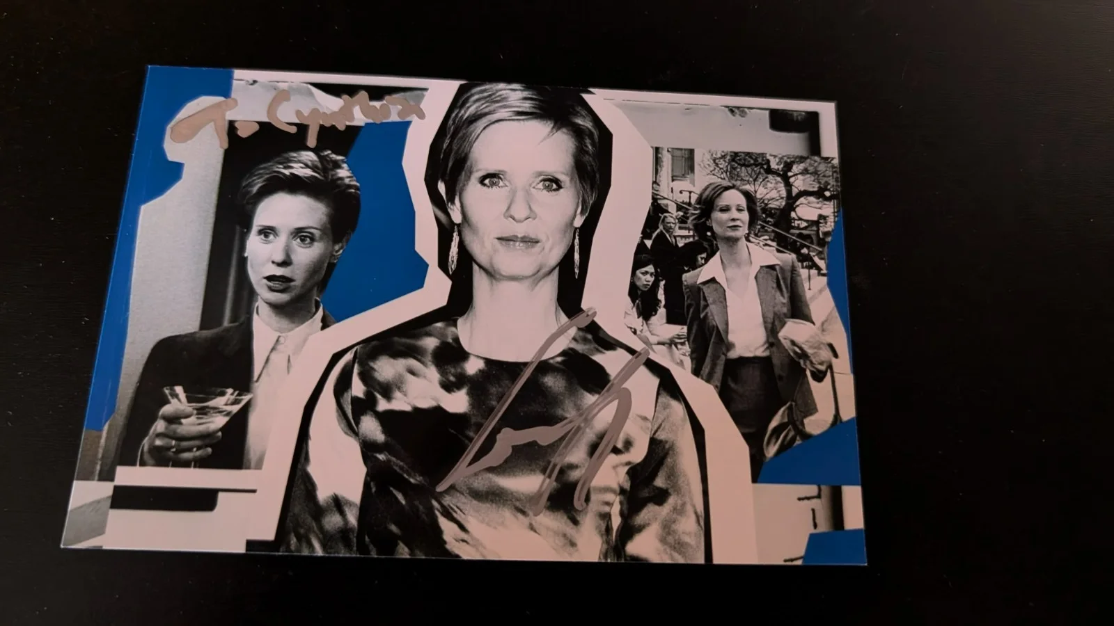 Cynthia Nixon — Cynthia Nixon autographed 4x6 photo Sex In The City