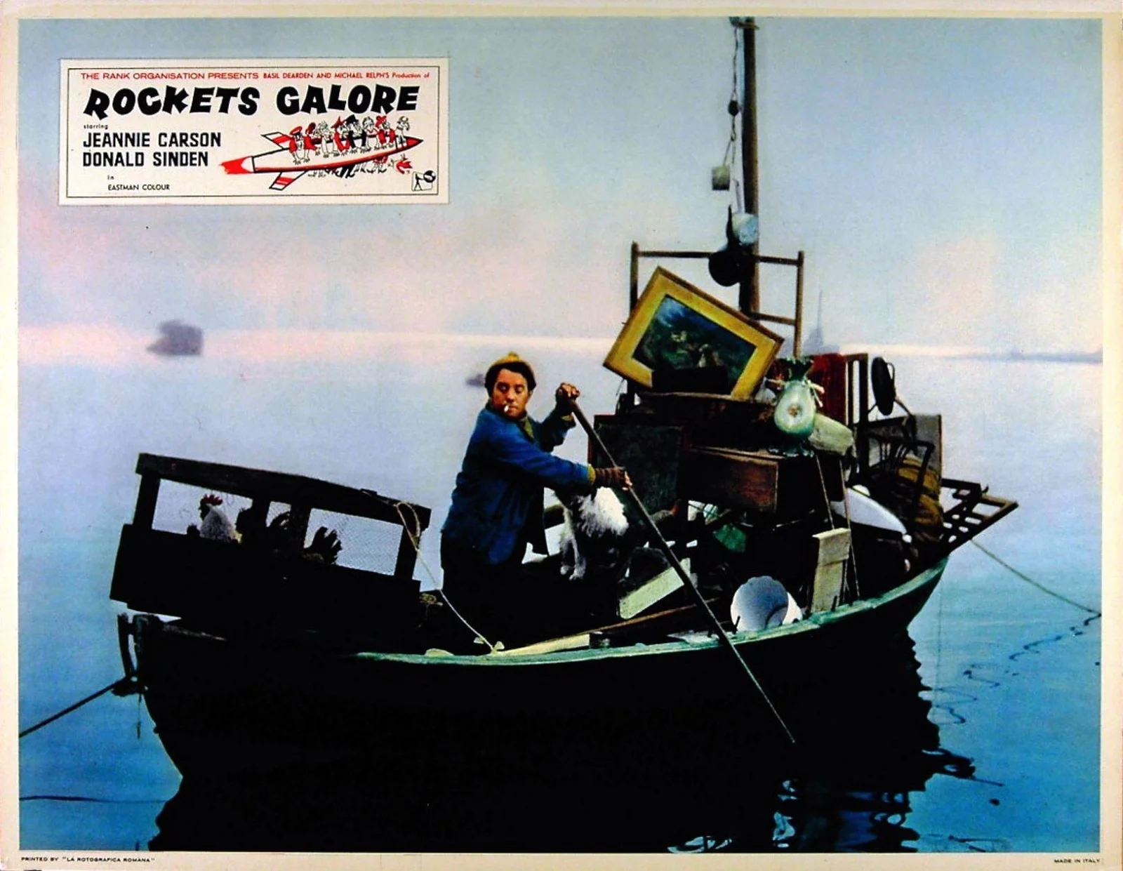 ROCKETS GALORE 1958 Jeannie Carson, Donald Sinden, Ronnie Corbett 2 LOBBY CARDS, изображение 2