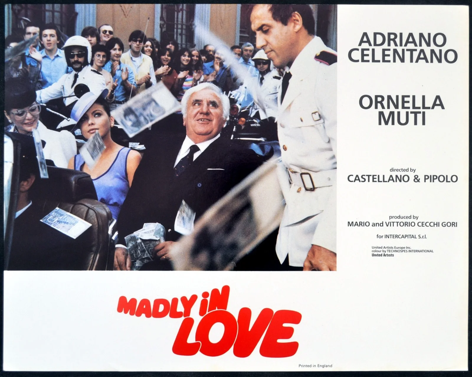 MADLY IN LOVE 1981 Adriano Celentano, Ornella Muti UK LOBBY SET, изображение 3