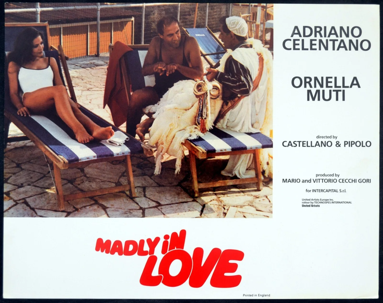 MADLY IN LOVE 1981 Adriano Celentano, Ornella Muti UK LOBBY SET, изображение 5