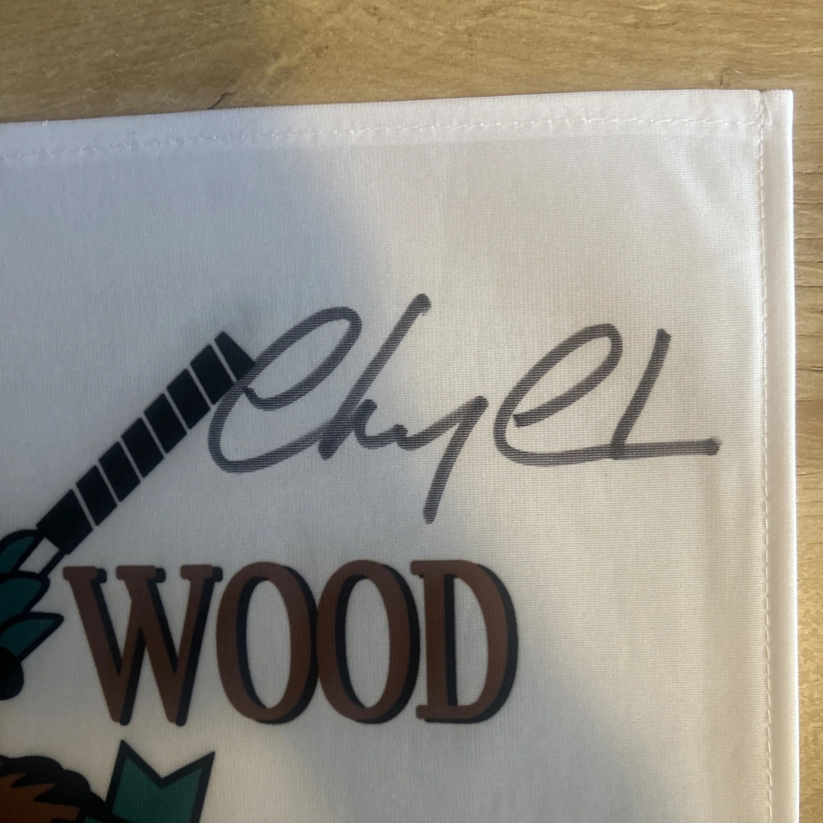 Chevy Chase — CHEVY CHASE Signed Auto Bushwood Country Club Golf Flag Caddyshack BECKETT COA, изображение 2