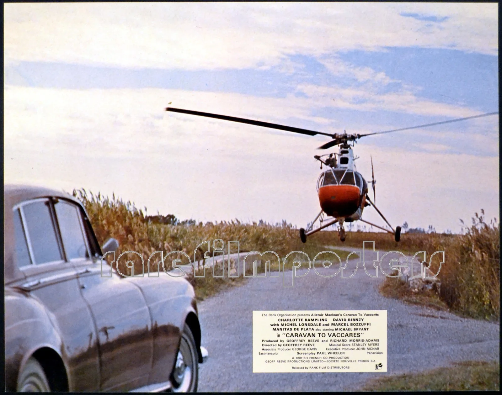 CARAVAN TO VACCARES 1974 David Birney, Charlotte Rampling UK LOBBY SET, изображение 5