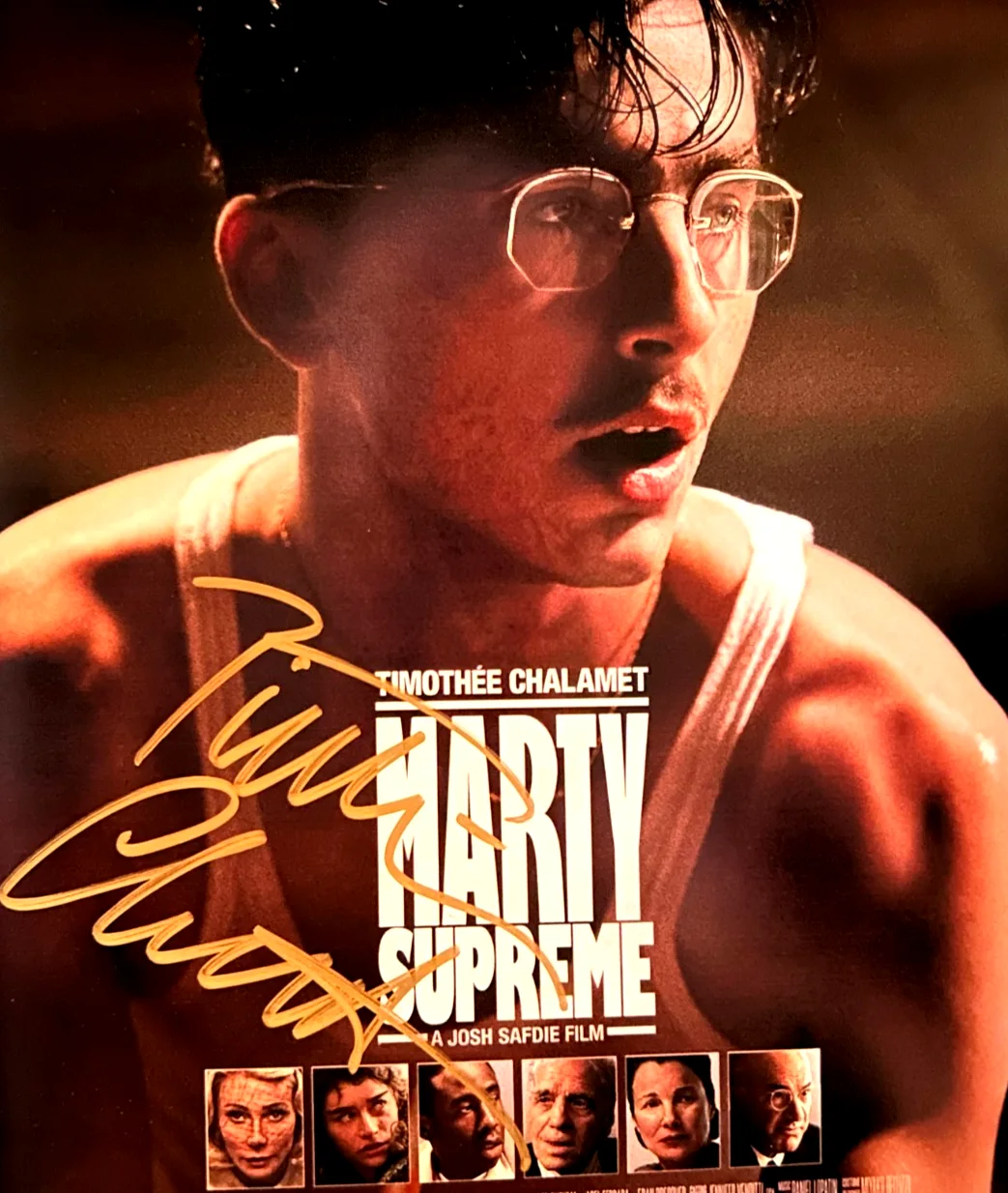 Timothée Chalamet — Timothée Chalamet Signed MARTY SUPREME 8x10" Original Authentic Autograph w/COA, image 3