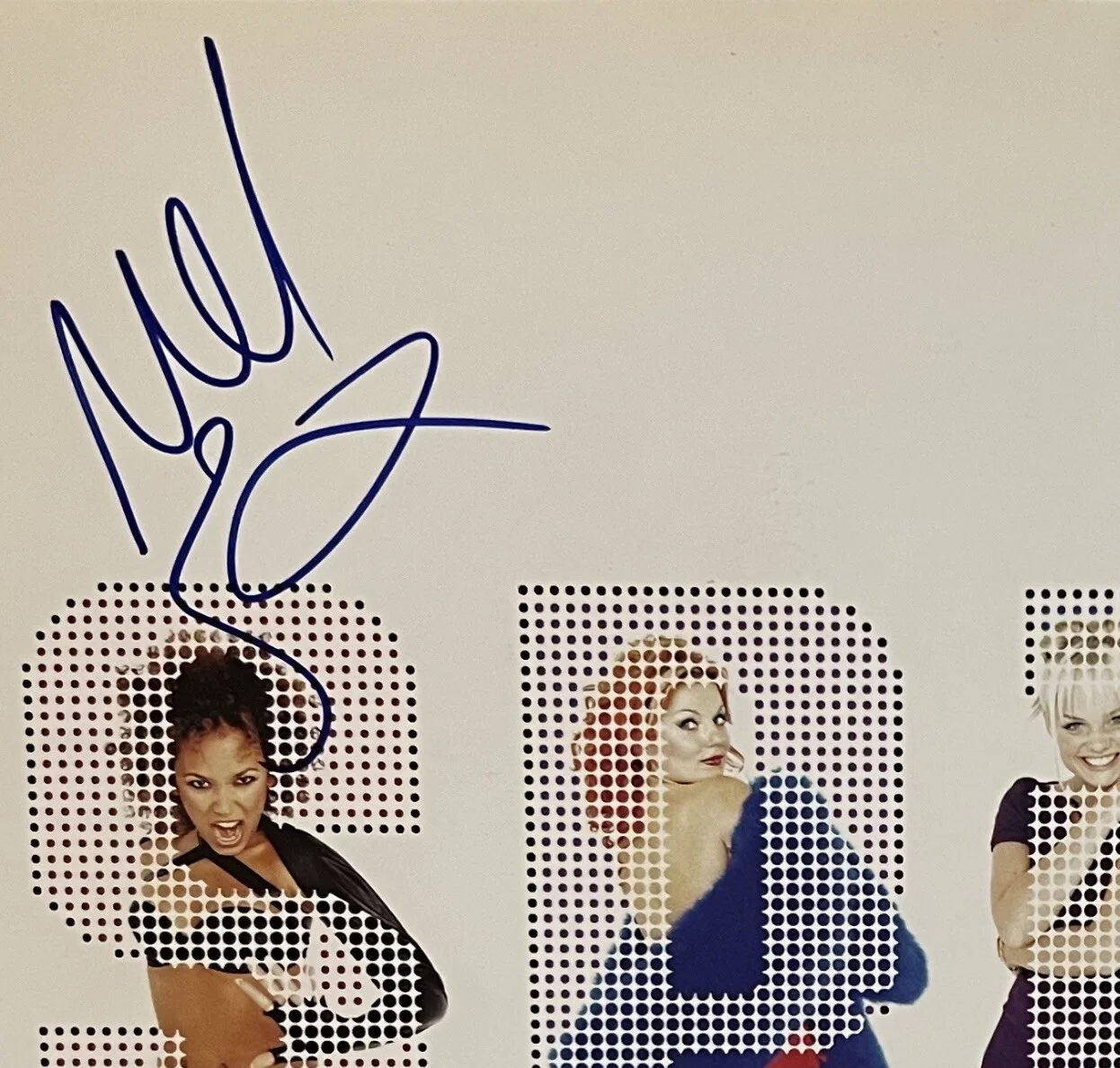 Signed Spice Girls 12x12 Promo Flat Autographed By Scary, Sporty, Baby, Posh ￼, изображение 2