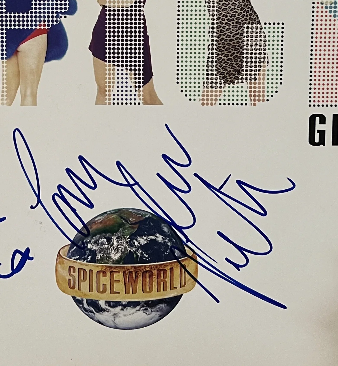Signed Spice Girls 12x12 Promo Flat Autographed By Scary, Sporty, Baby, Posh ￼, изображение 5