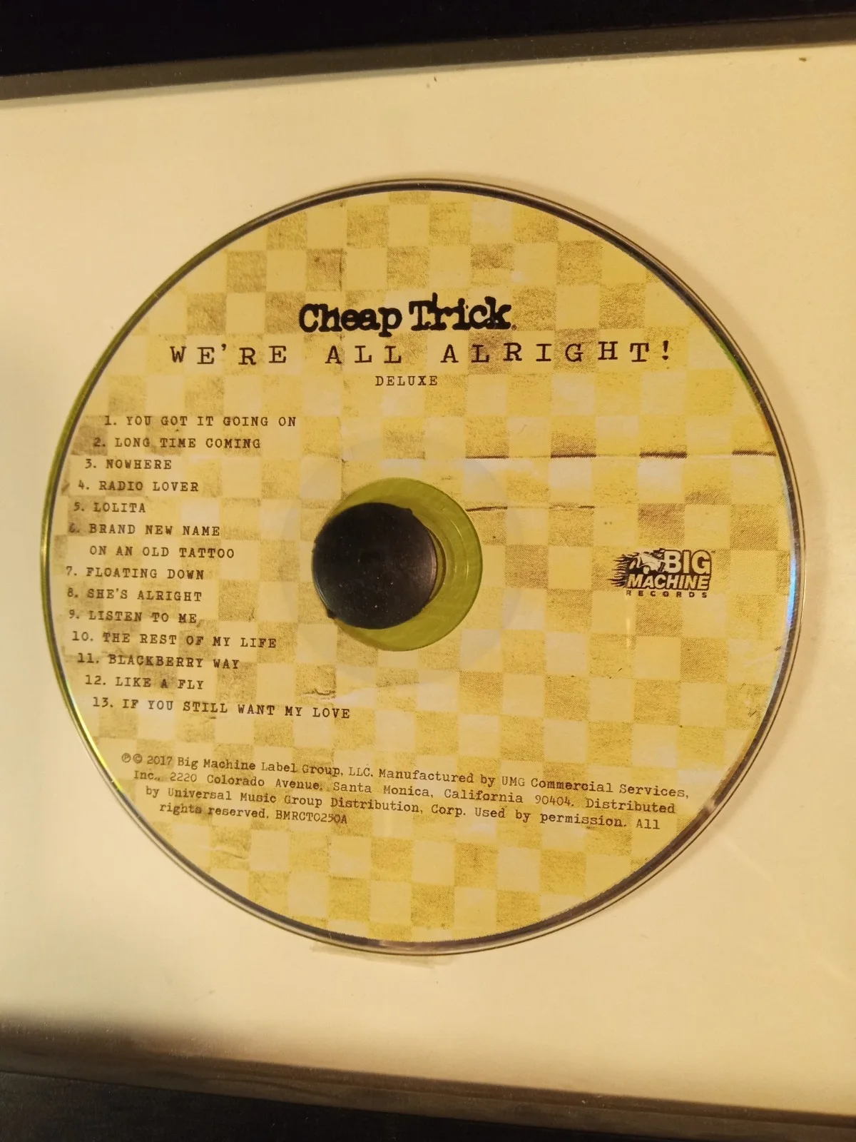 Cheap Trick Autograph Signed Custom Framed CD We're All Alright, image 4