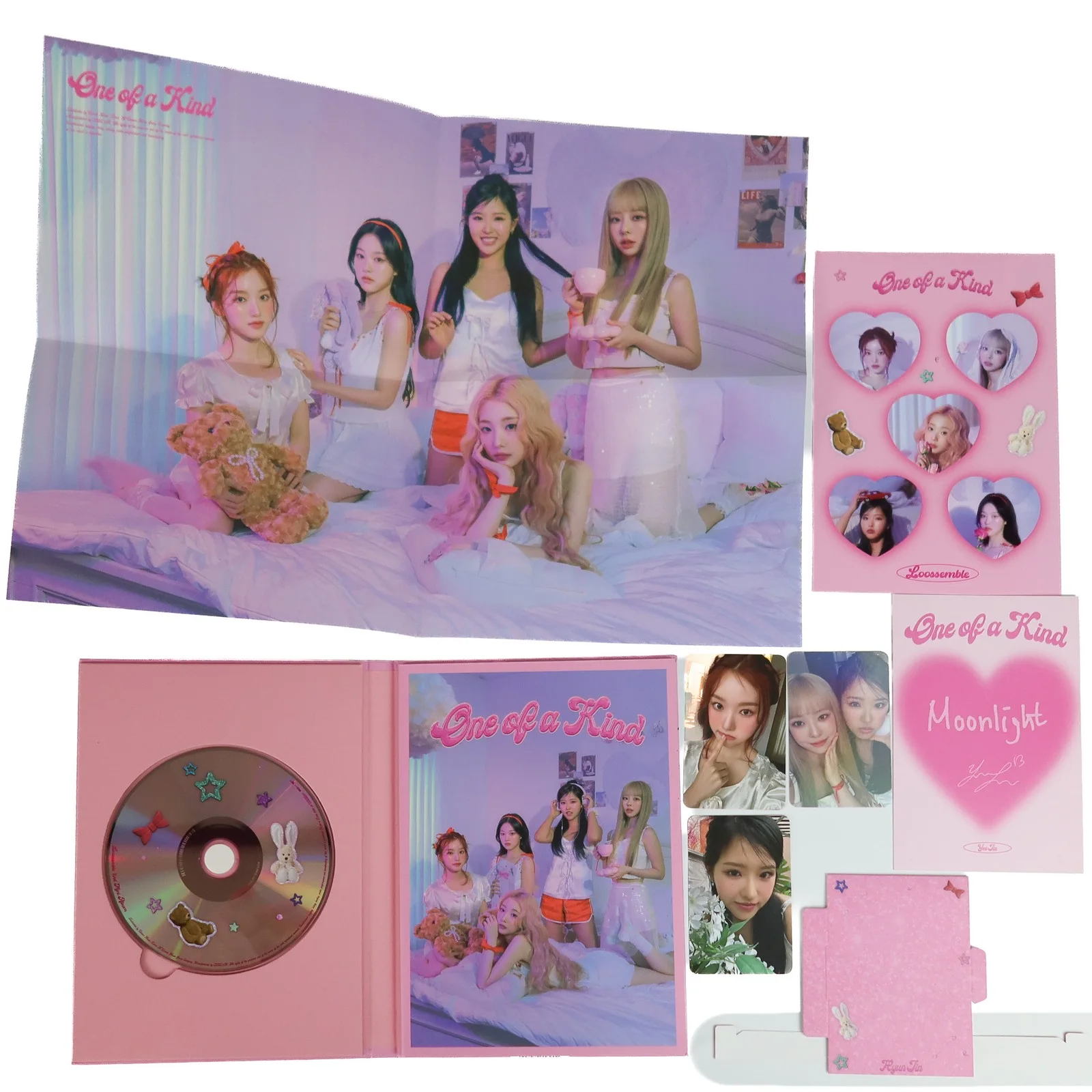 Loossemble – One of a Kind [Night Ver.] 2nd Mini Album Signed Promo CD Loona, изображение 2