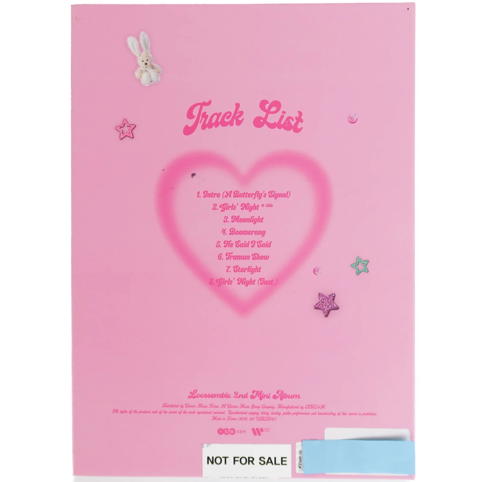Loossemble – One of a Kind [Night Ver.] 2nd Mini Album Signed Promo CD Loona, изображение 3