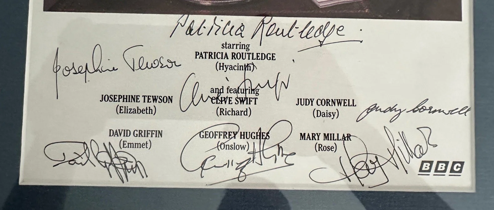 Keeping Up Appearances Cast Autograph Framed, image 2