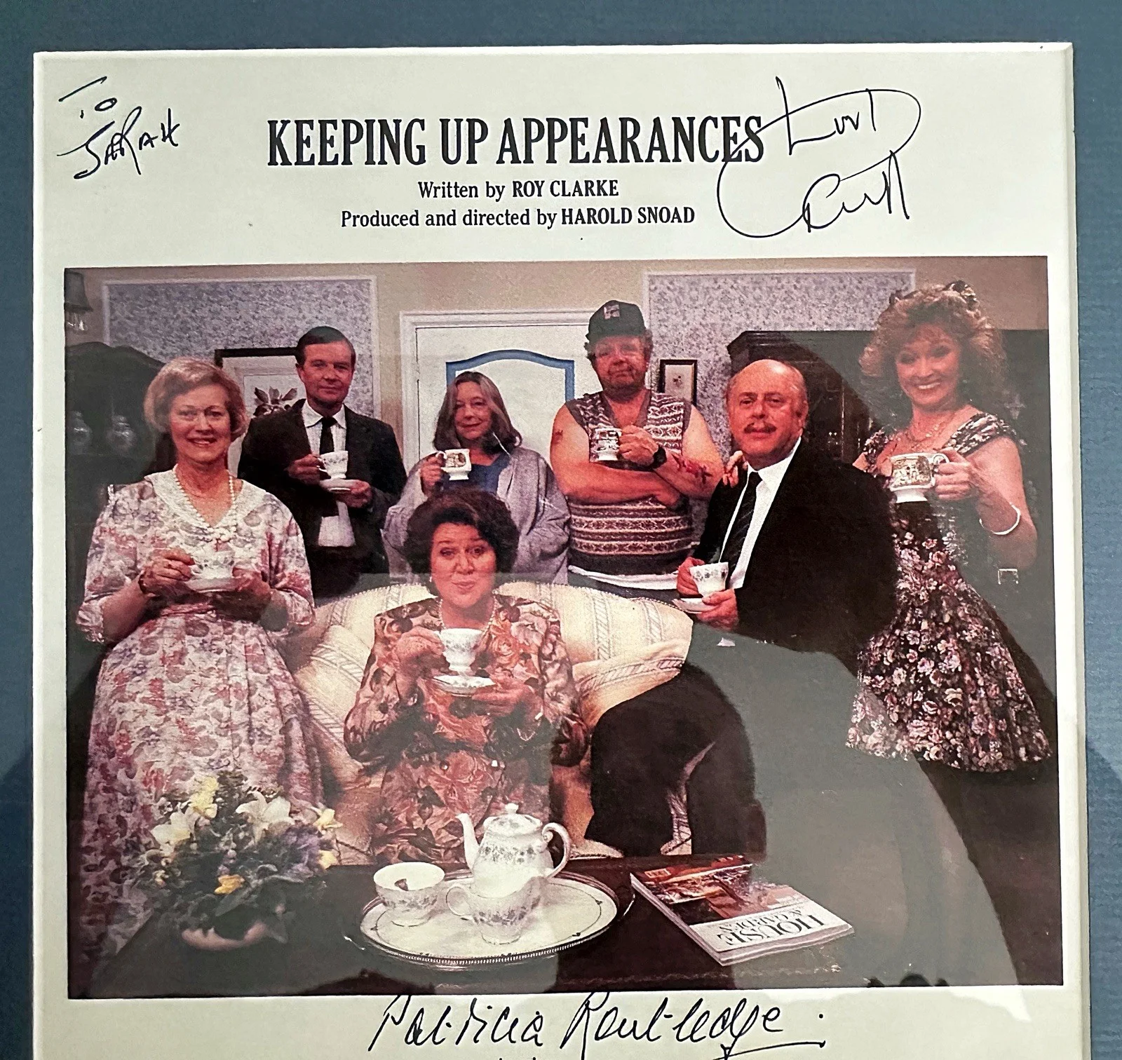 Keeping Up Appearances Cast Autograph Framed, image 3
