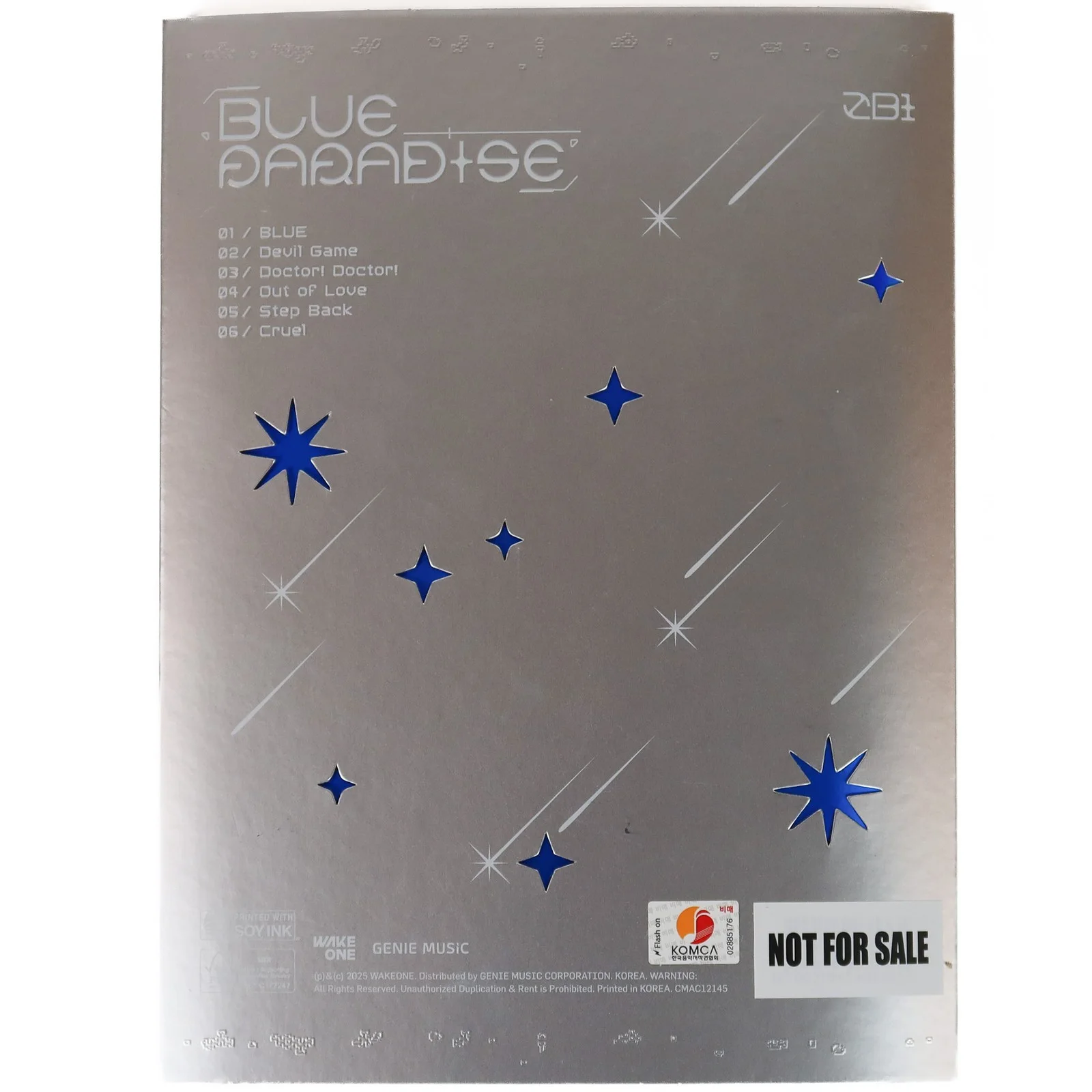 Zerobaseone - Blue Paradise [Hide Ver.] Signed Mini Album CD Promo 2025 ZB1, image 3