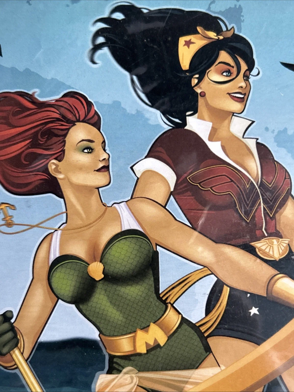 2017 AQUAWOMAN & WONDER WOMAN DC COMICS BOMBSHELLS #2 LIMITED EDITION 162/500, image 2