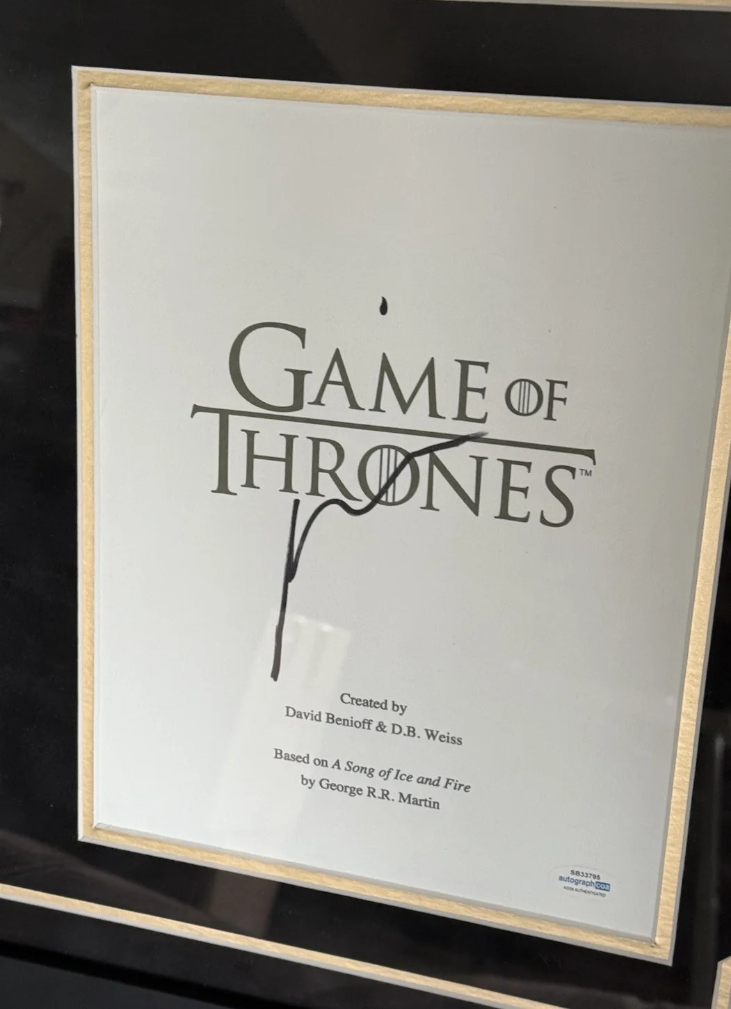 Peter Dinklage — PETER DINKLAGE Framed GAME OF THRONES 8x10 Photo GOT Autograph w/ACOA COA, изображение 2