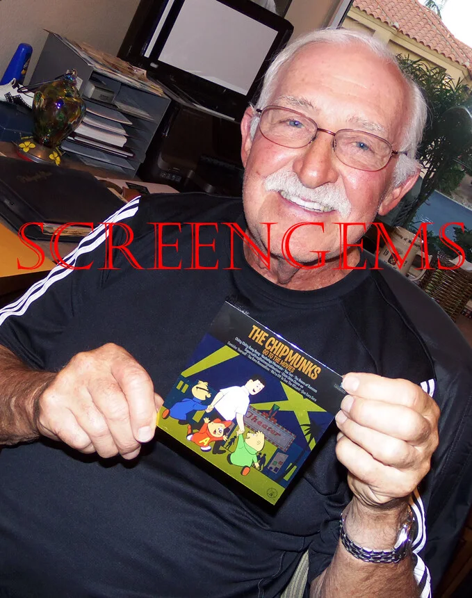 The Chipmunks Chitty Bang photo signed Ron Hicklin studio singer voice LP album, изображение 2
