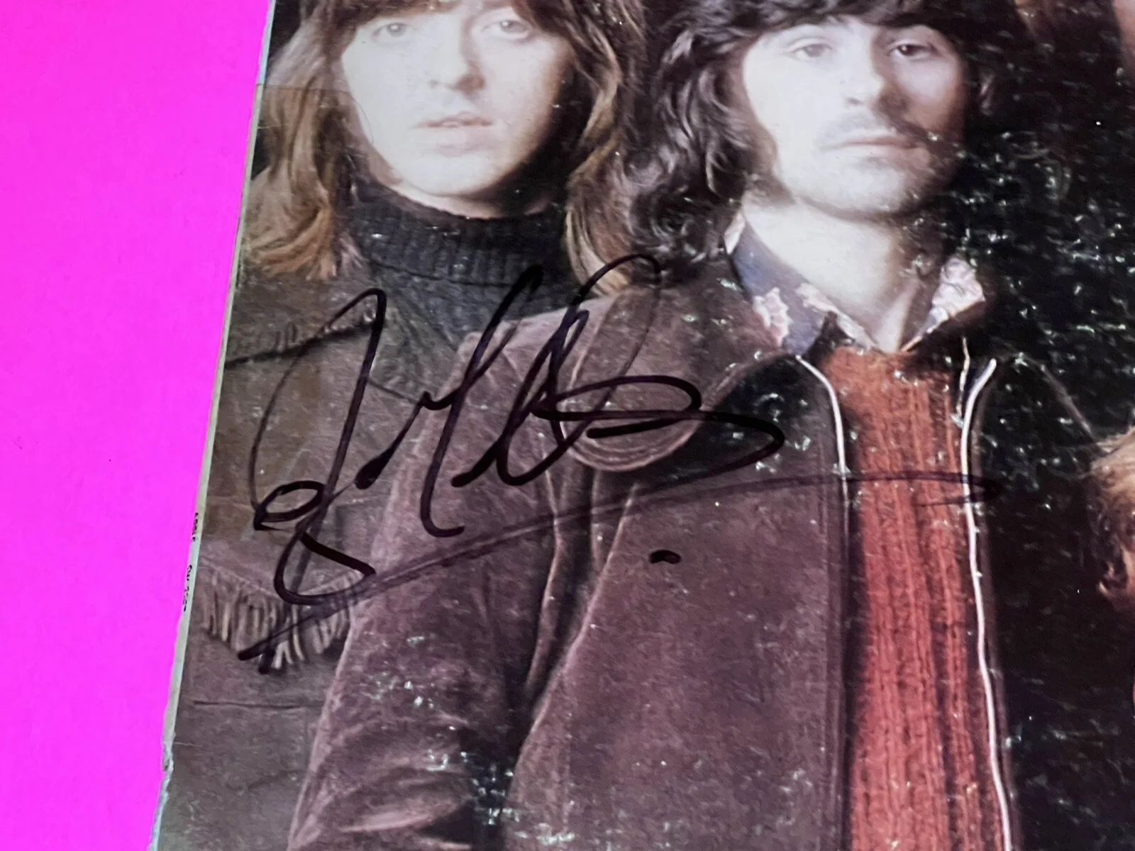 JOEY MOLLAND SIGNED BADFINGER STRAIGHT UP VINYL RECORD *EXACT PROOF*, изображение 4