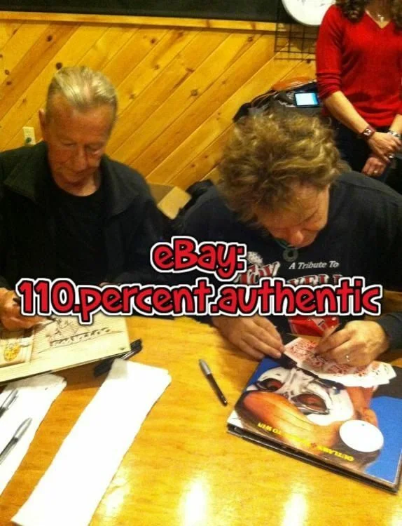 THE OUTLAWS x2 HENRY PAUL MONTE YOHO SIGNED PLAYING TO WIN VINYL *EXACT PROOF*, изображение 2