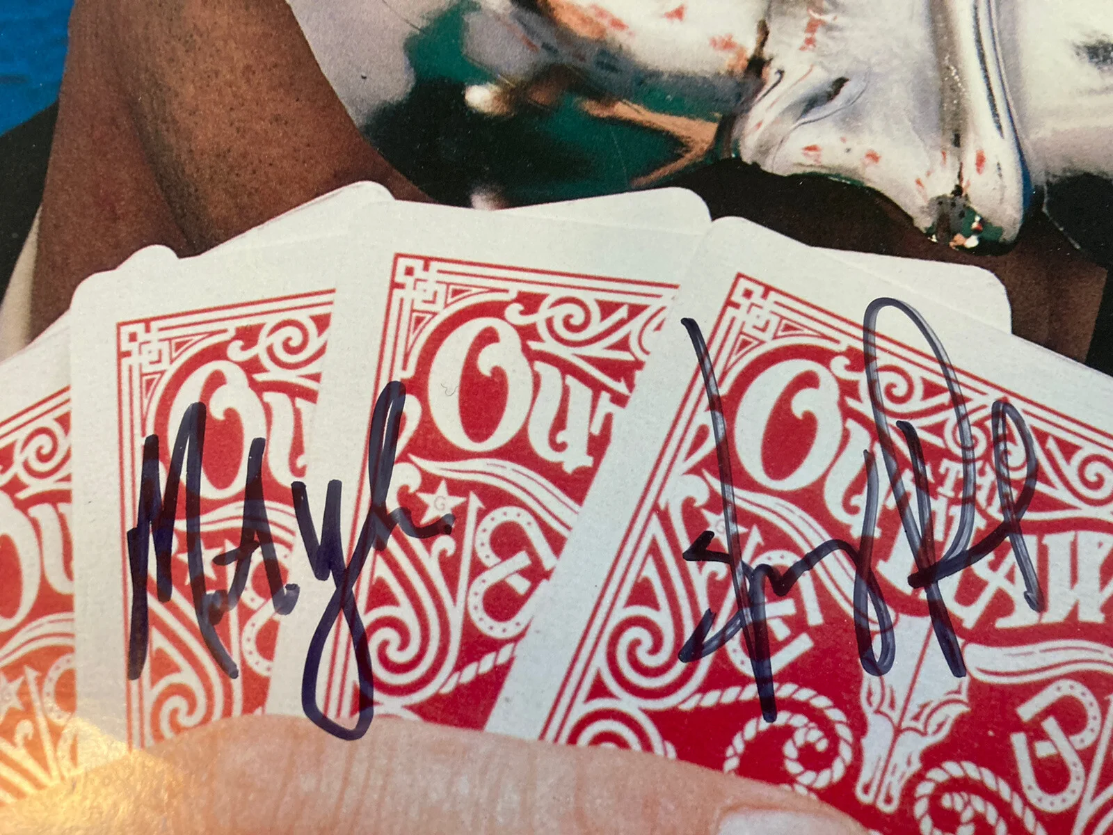 THE OUTLAWS x2 HENRY PAUL MONTE YOHO SIGNED PLAYING TO WIN VINYL *EXACT PROOF*, изображение 3