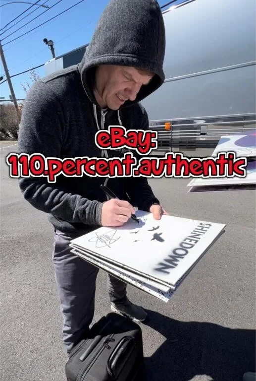SHINEDOWN x4 ENTIRE BAND SIGNED SOUND OF MADNESSVINYL LP RECORD *EXACT PROOF* #b, изображение 5