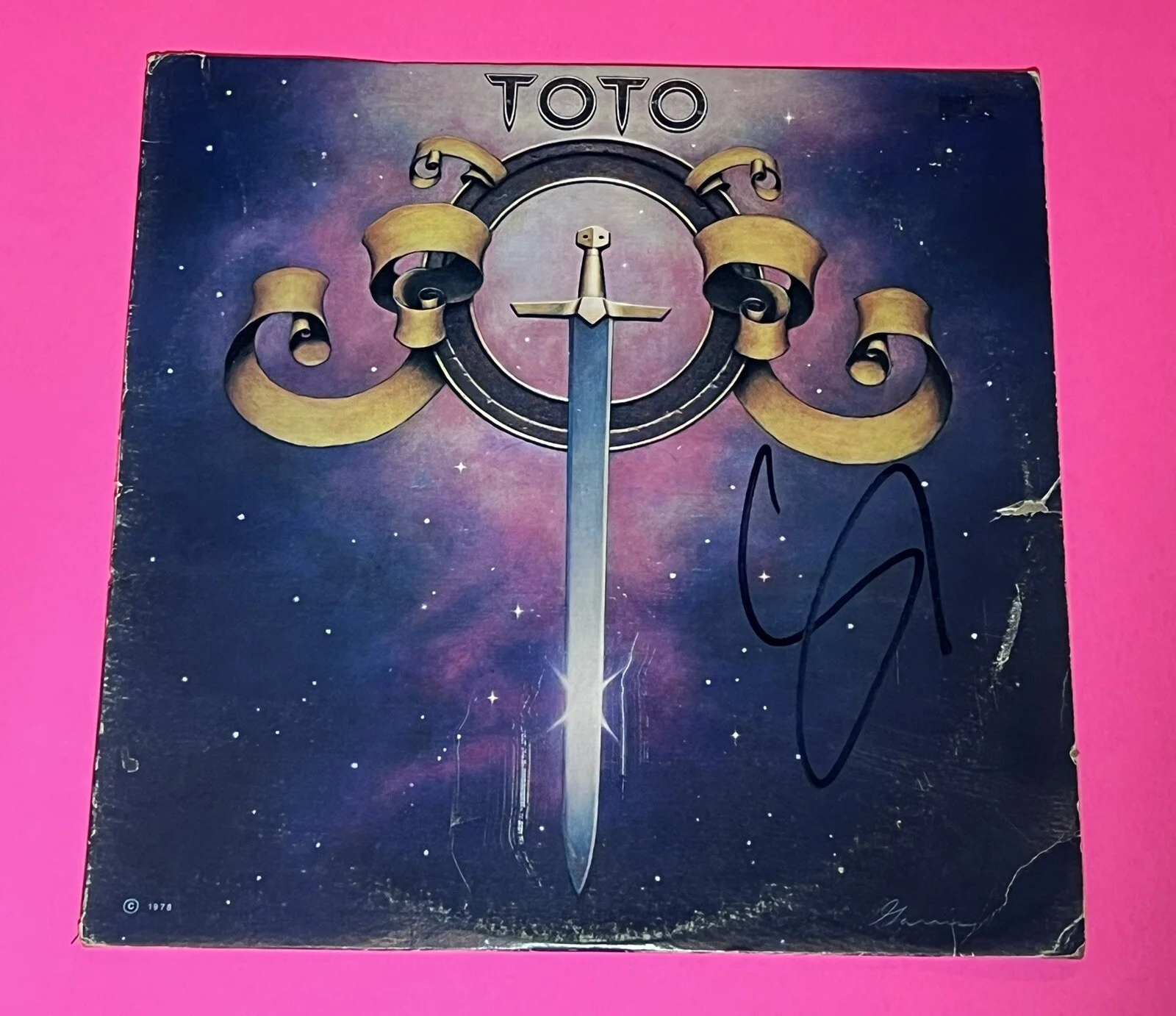 STEVE LUKATHER TOTO SIGNED AUTOGRAPHED TOTO VINYL LP ALBUM *EXACT PROOF*, изображение 3
