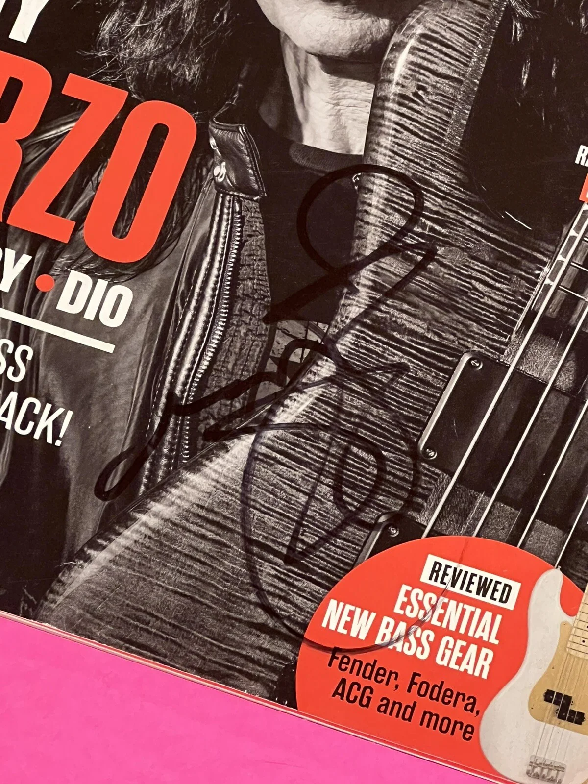 RUDY SARZO QUIET RIOT WHITESNAKE DIO AUTOGRAPHED SIGNED MAGAZINE *EXACT PROOF*, изображение 4