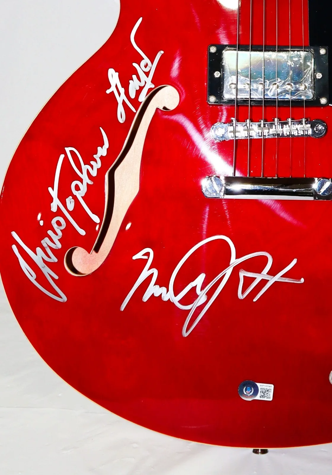 Michael J Fox, Christopher Lloyd — 🎸🔥 Michael J Fox Christopher Lloyd Back To The Future Signed Guitar Beckett, image 4