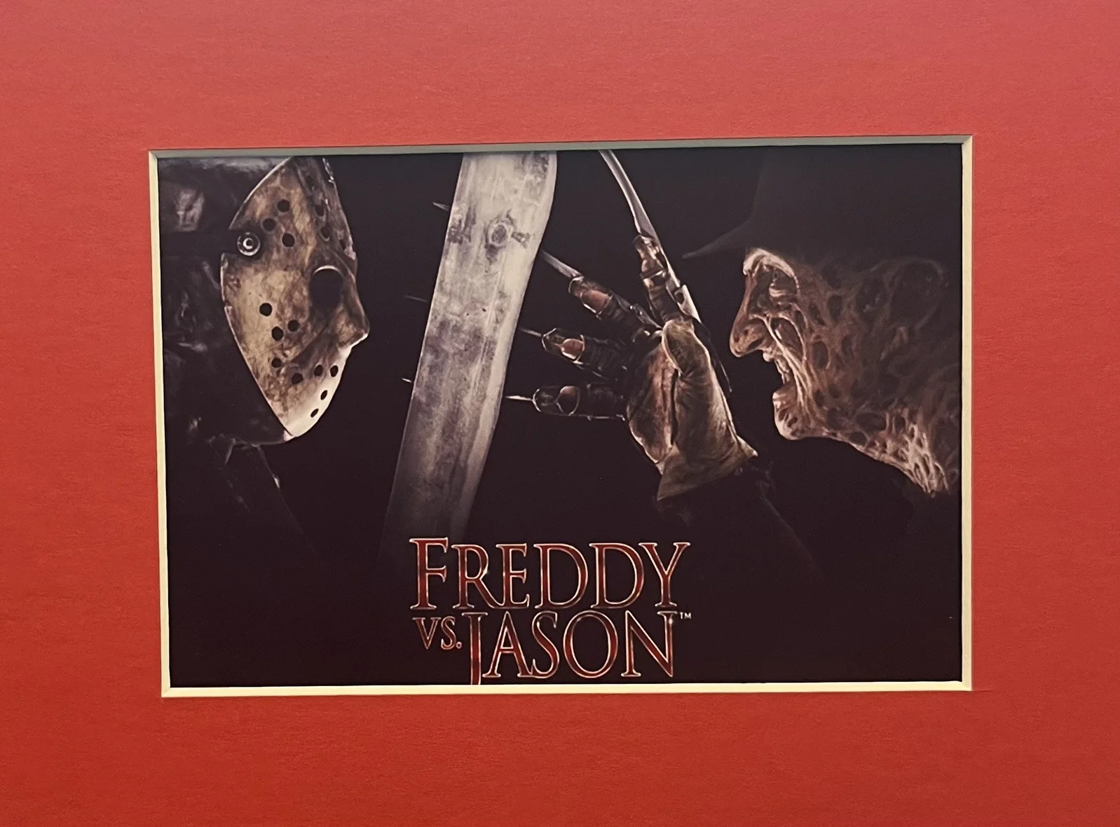 FREDDY vs JASON. . 35mm Film Cell Mounted Display, image 2