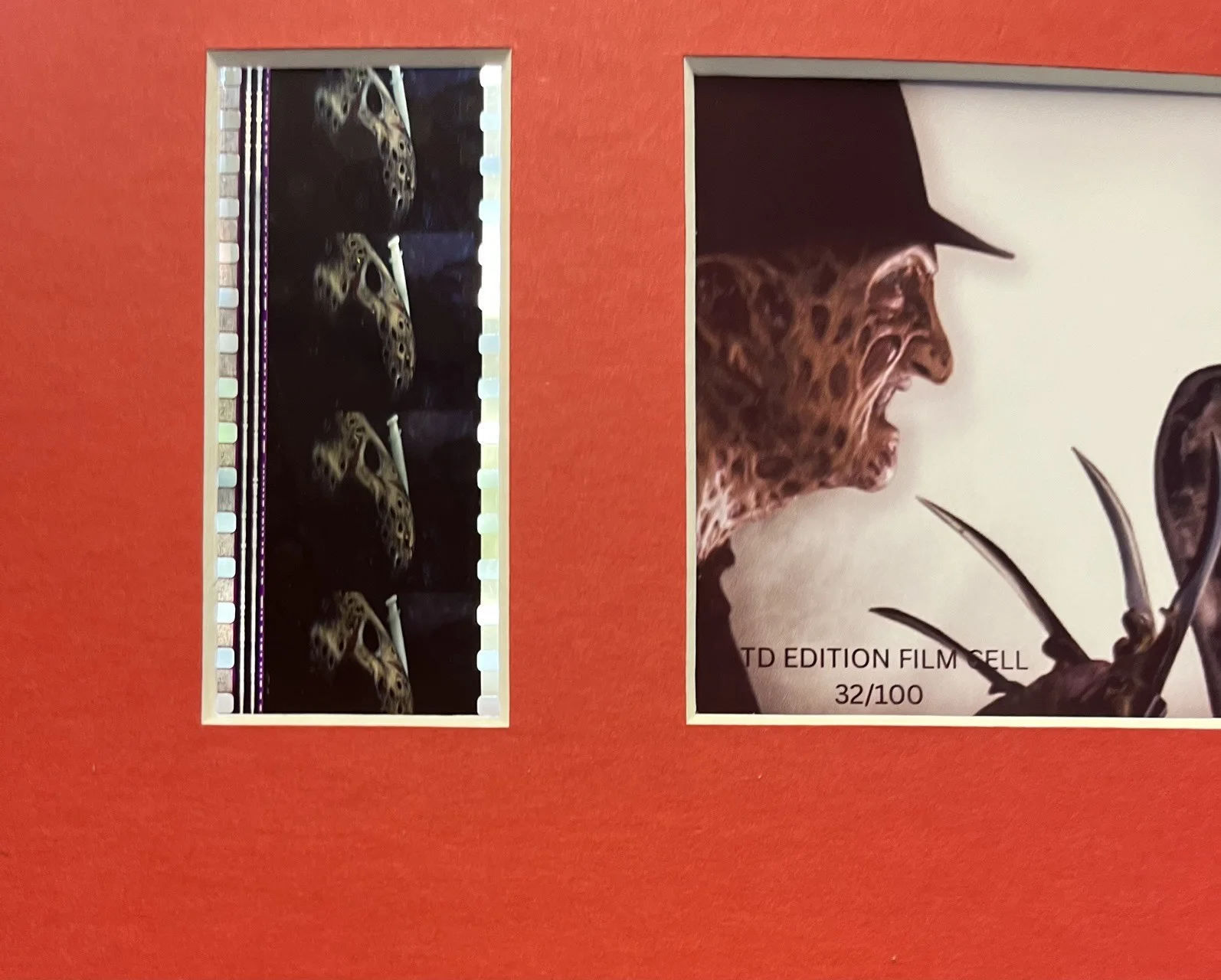FREDDY vs JASON. . 35mm Film Cell Mounted Display, image 3