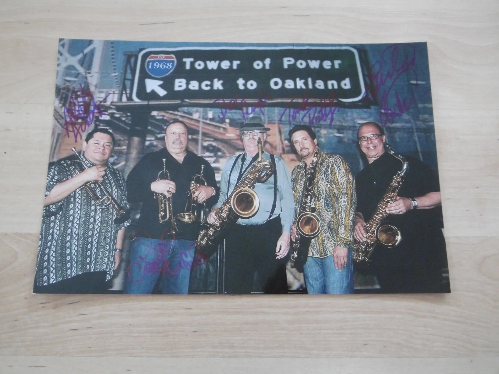 Tower Of Power Band signed 8x12 inch photo autographs ACOA, изображение 2