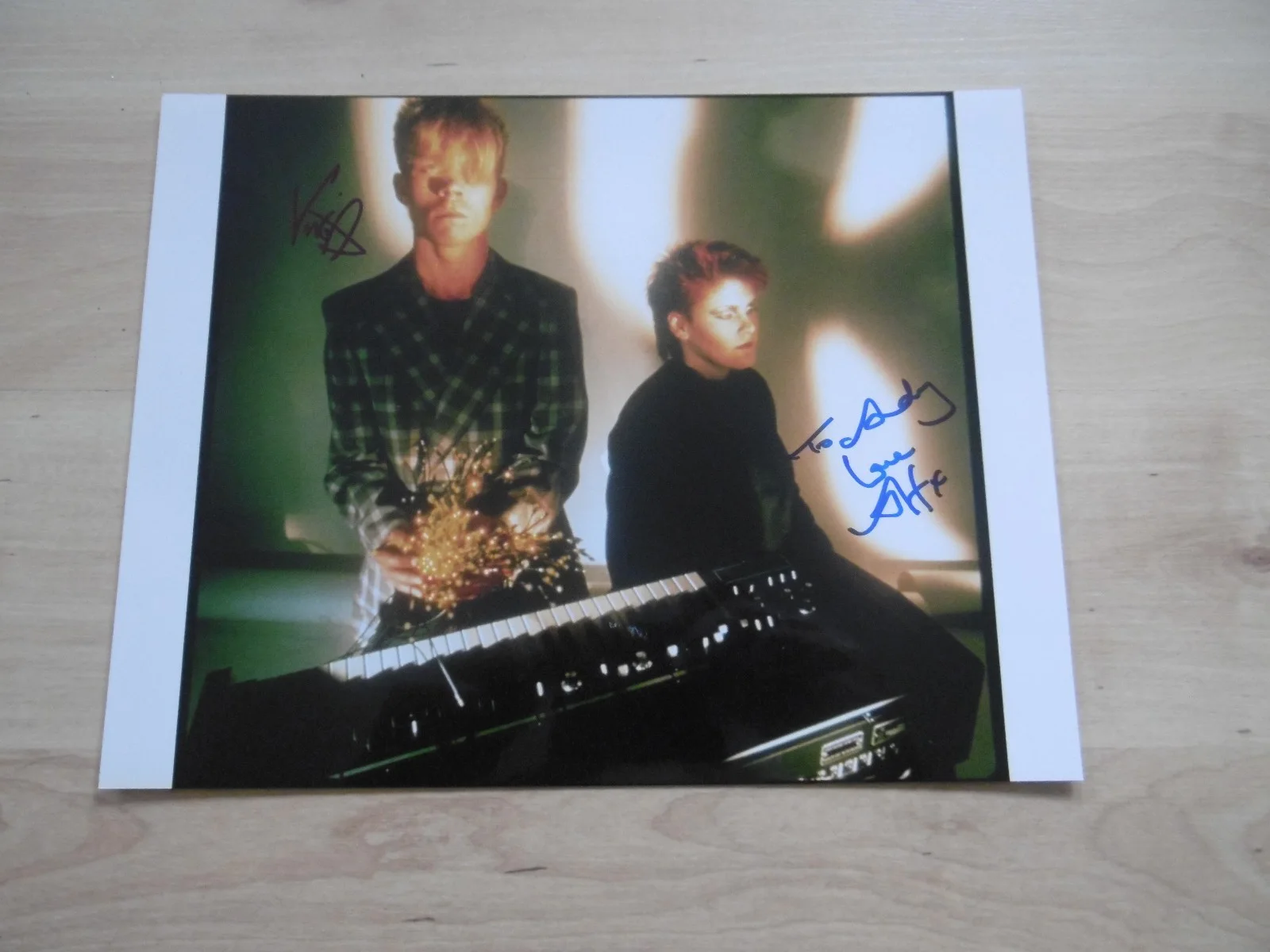 Yazoo Band Alison Moyet & Vince Clarke signed 8x11 inch photo autographs ACOA, изображение 2