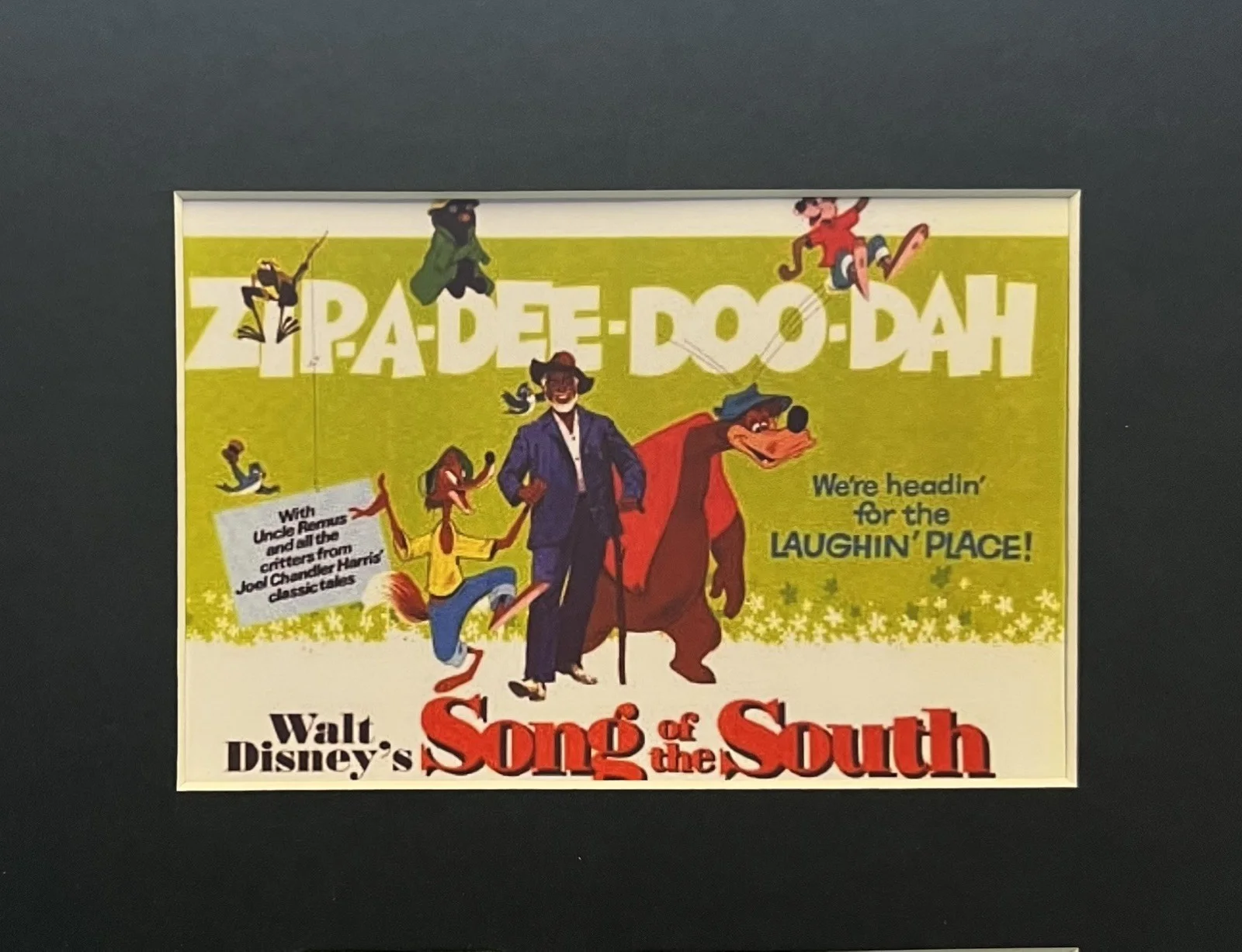SONG OF THE SOUTH. 35mm Film Cell Mounted Display, изображение 2