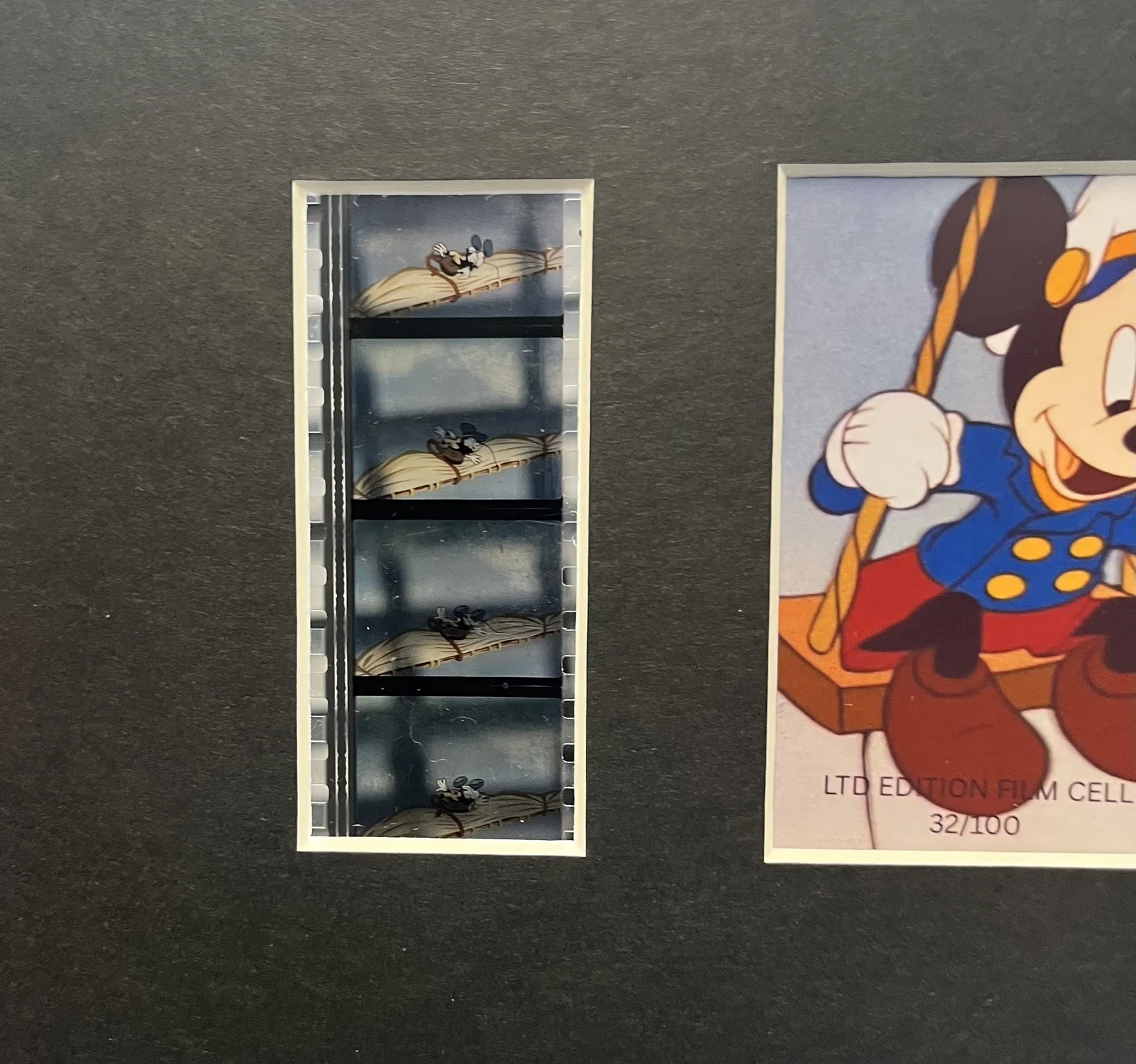 TUGBOAT MICKEY. Mickey Mouse. 35mm Film Cell Mounted Display, image 3