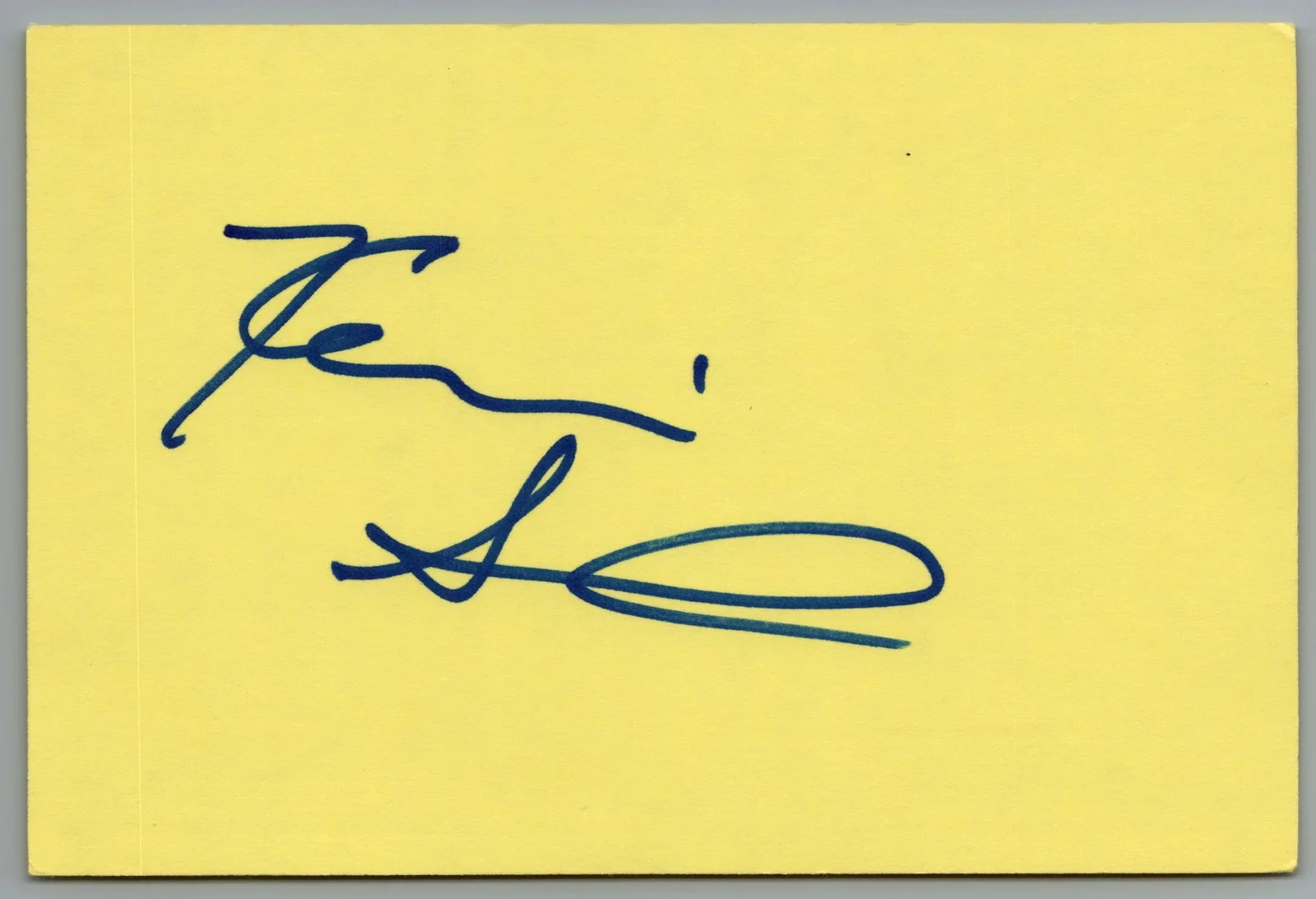 Kevin Smith — Kevin Smith Signed 4x6 Index Card Mallrats Director, Clerks Autographed
