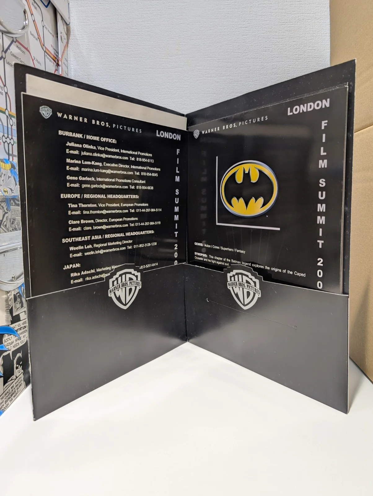 RARE READ London Film Summit Warner Bros Promo Batman Begins ALTERNATIVE TITLE, изображение 4