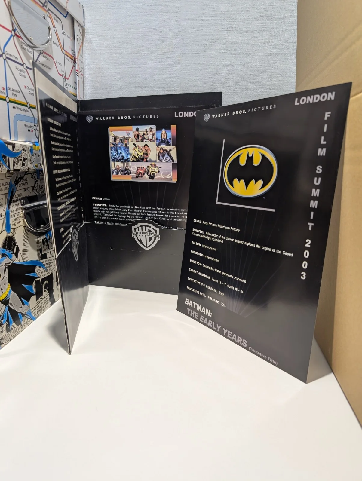 RARE READ London Film Summit Warner Bros Promo Batman Begins ALTERNATIVE TITLE, изображение 5