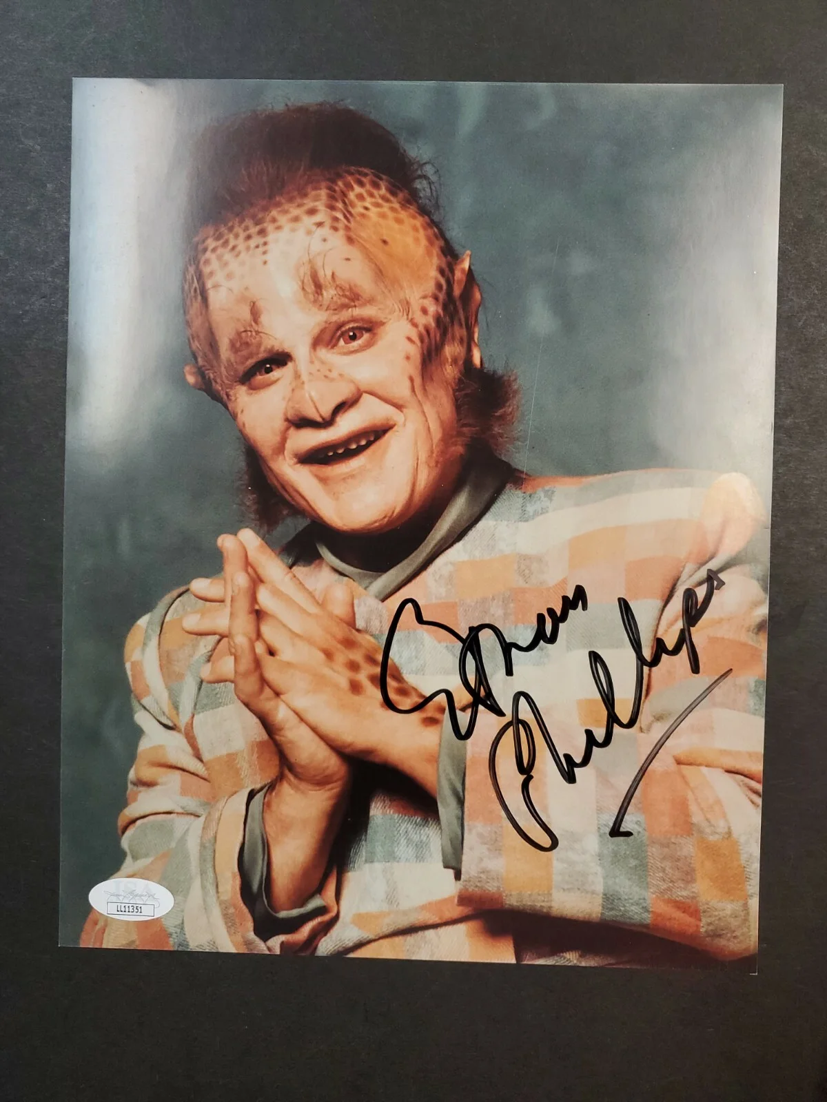 Ethan Phillips — Ethan Phillips Signed 8X10 Picture Star Trek Voyager "Neelix" JSA COA AUTOGRAPH