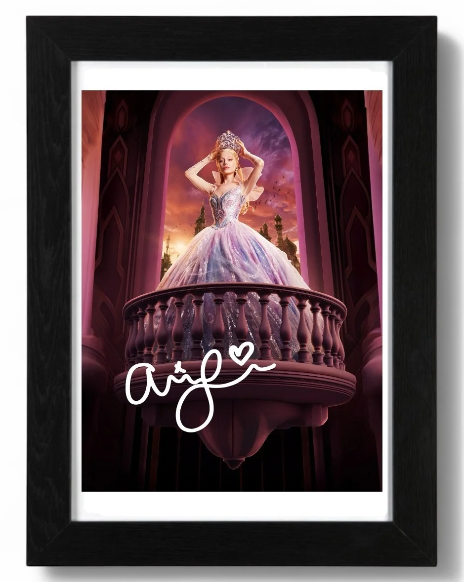 Ariana Grande Signed Autograph 6X4 PHOTO Pre Print Film Wicked, image 2