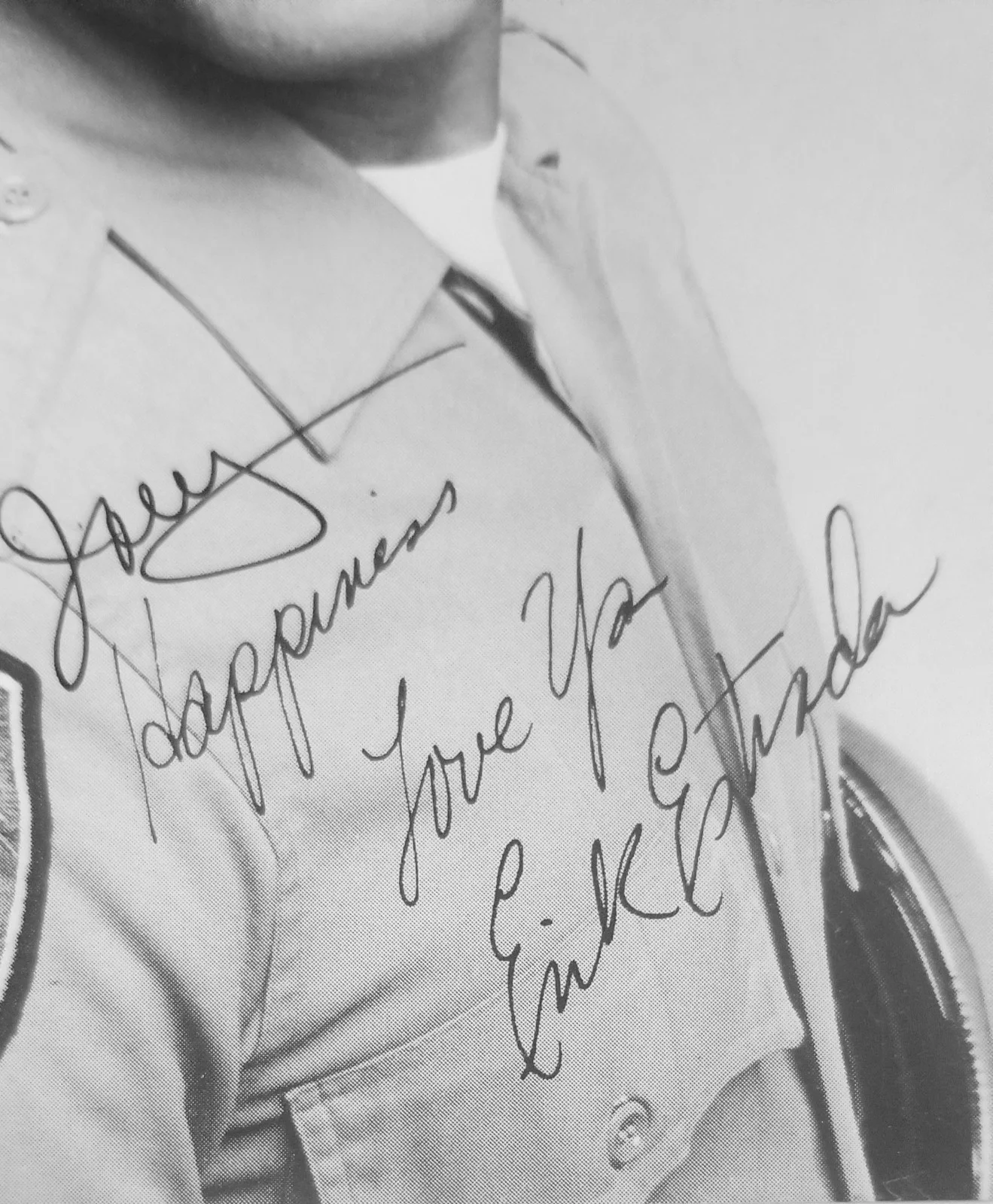 Eric Estrada — Vintage - Erik Estrada Signed 4x6 Photo CHiPs Officer Poncherello Mercedes Prov, image 3